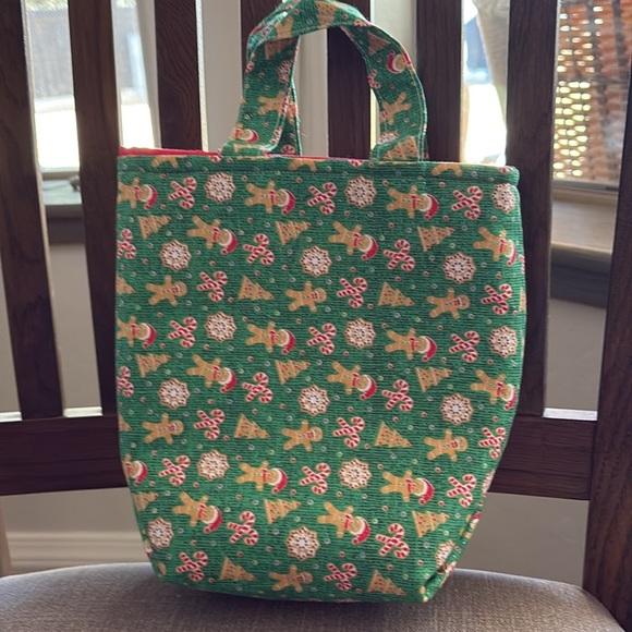 Gingerbread gift bag.  Reusable handmade - Picture 4 of 6